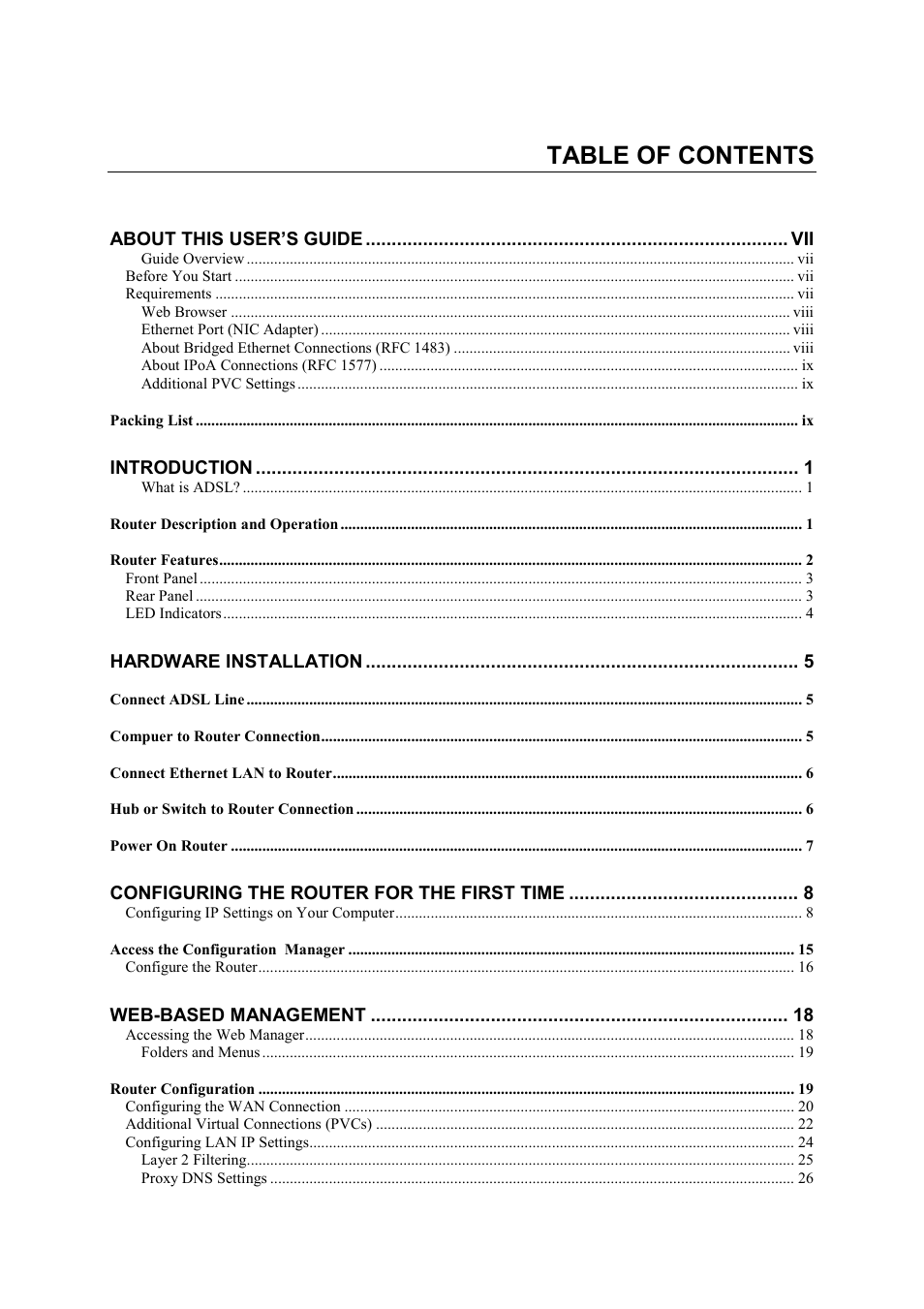 D-Link DSL-500 User Manual | Page 5 / 74
