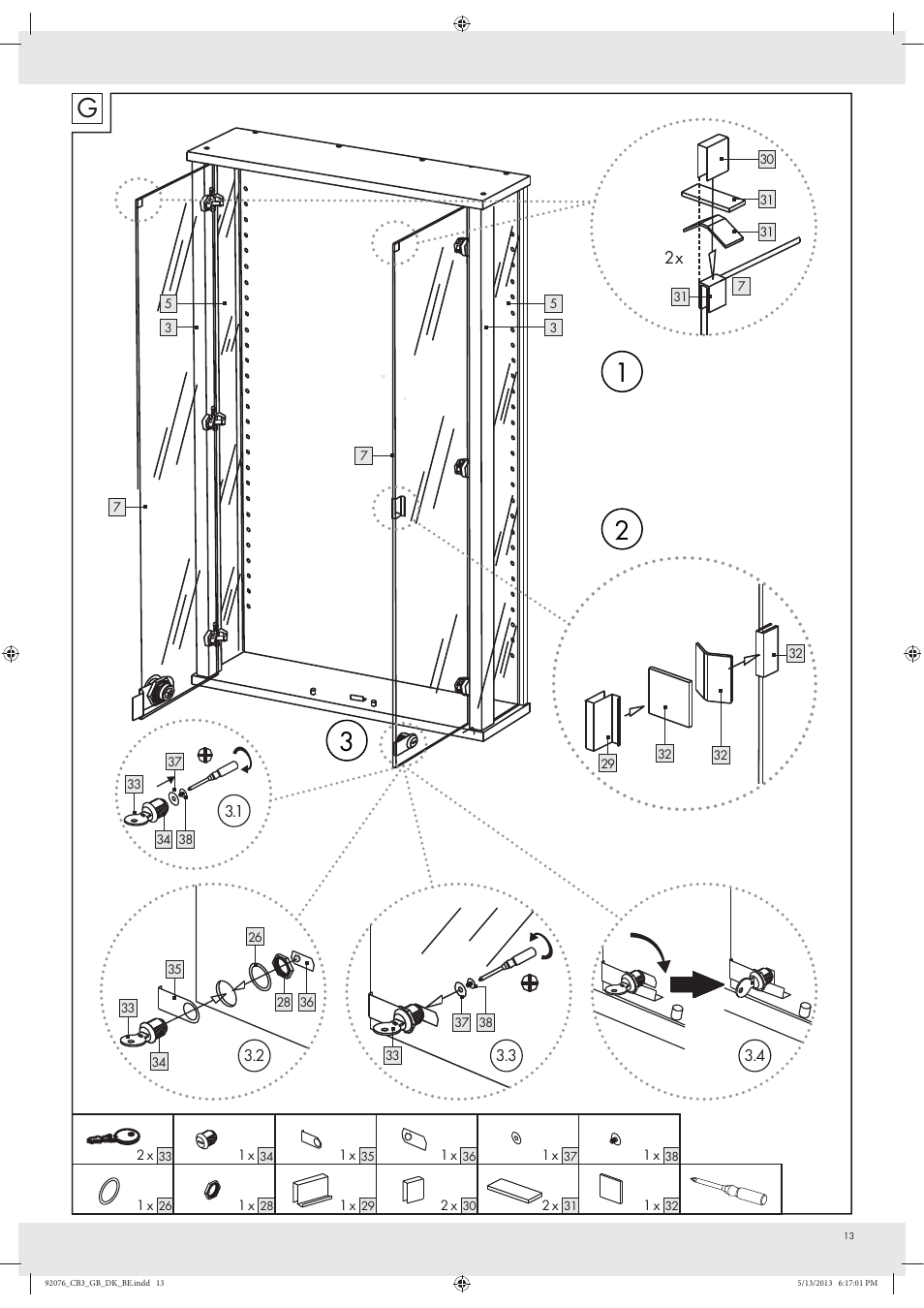 12 3 g | Livarno Z29279 User Manual | Page 13 / 17