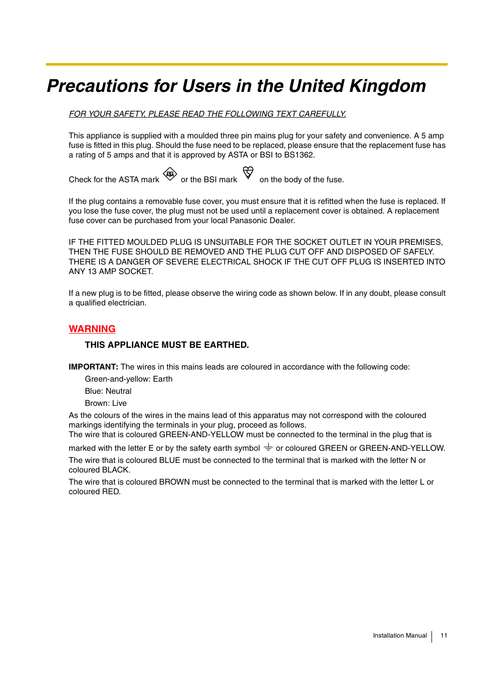 Precautions for users in the united kingdom | D-Link KX-TDA100 User Manual | Page 11 / 250