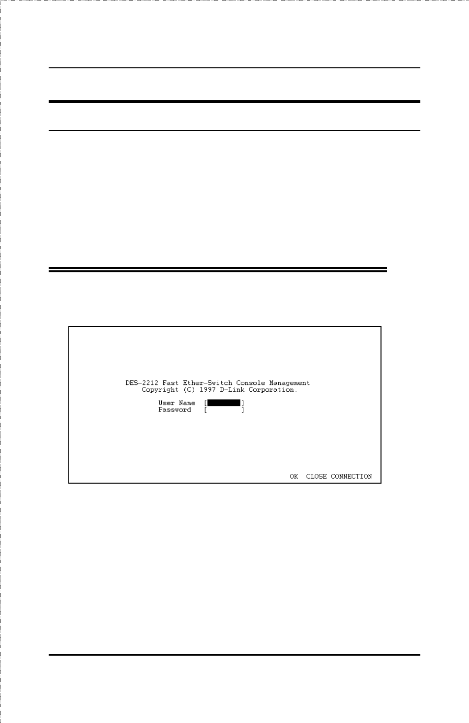 First time connecting to the switch | D-Link DES-2212 User Manual | Page 35 / 86