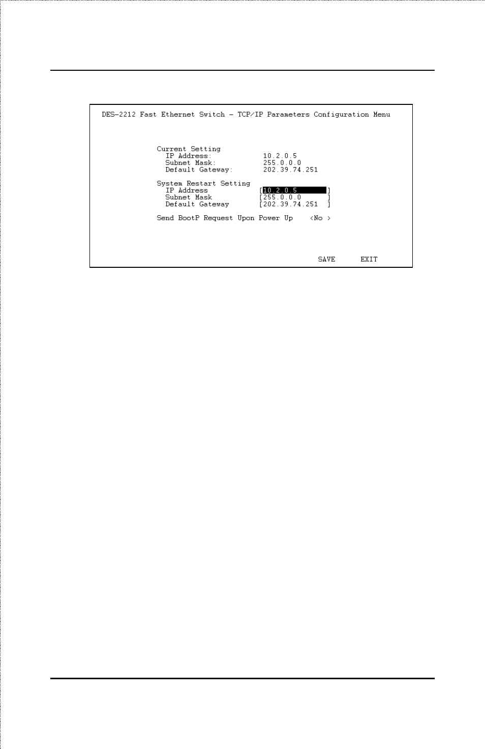 Out-of-band management and console settings | D-Link DES-2212 User Manual | Page 45 / 86