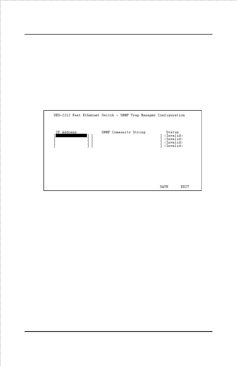 Snmp traps | D-Link DES-2212 User Manual | Page 49 / 86