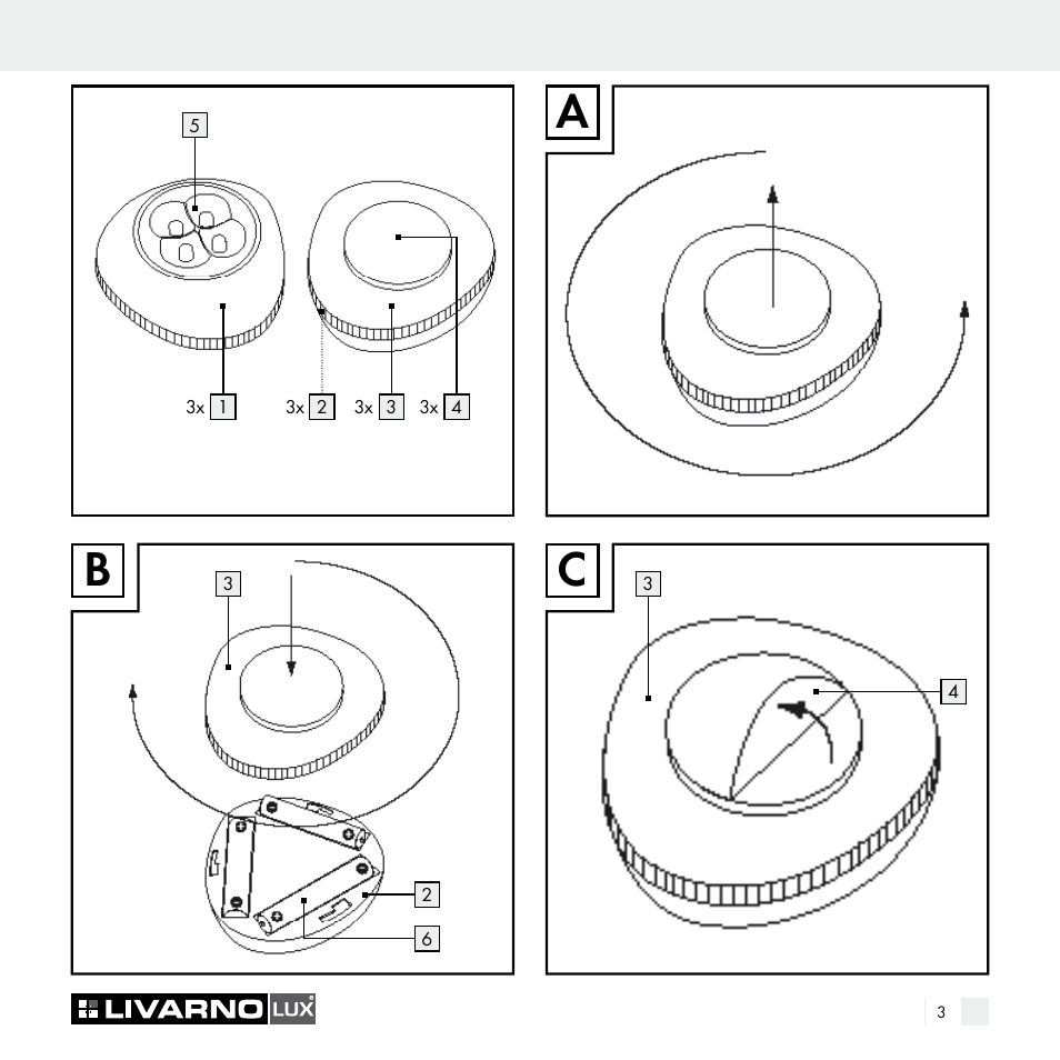 Ba c | Livarno Z29538A Z29538B User Manual | Page 3 / 34
