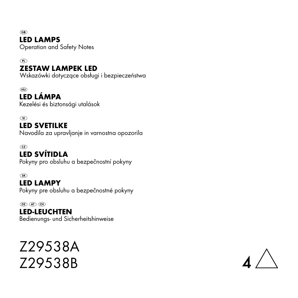 Livarno Z29538A Z29538B User Manual | 44 pages