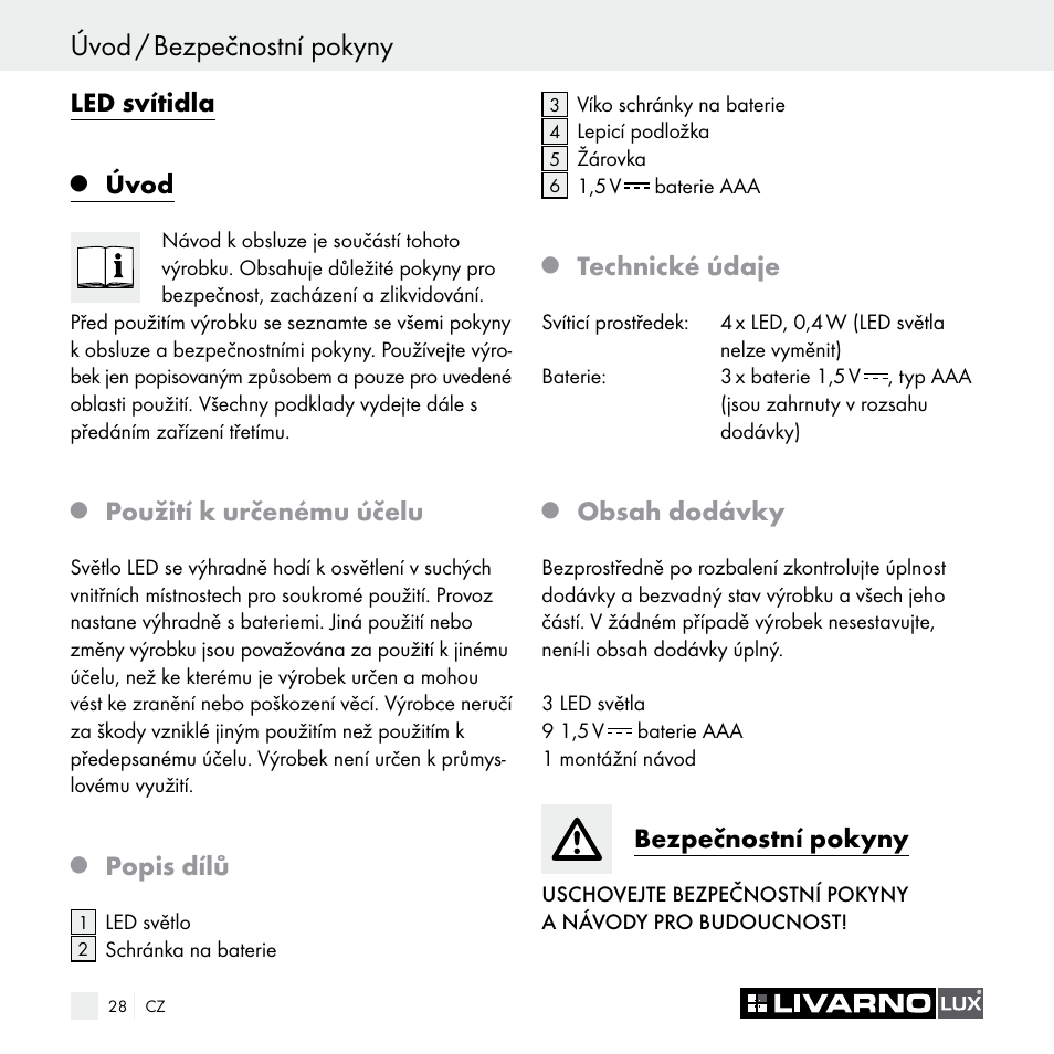 Livarno Z29538A Z29538B User Manual | Page 28 / 44