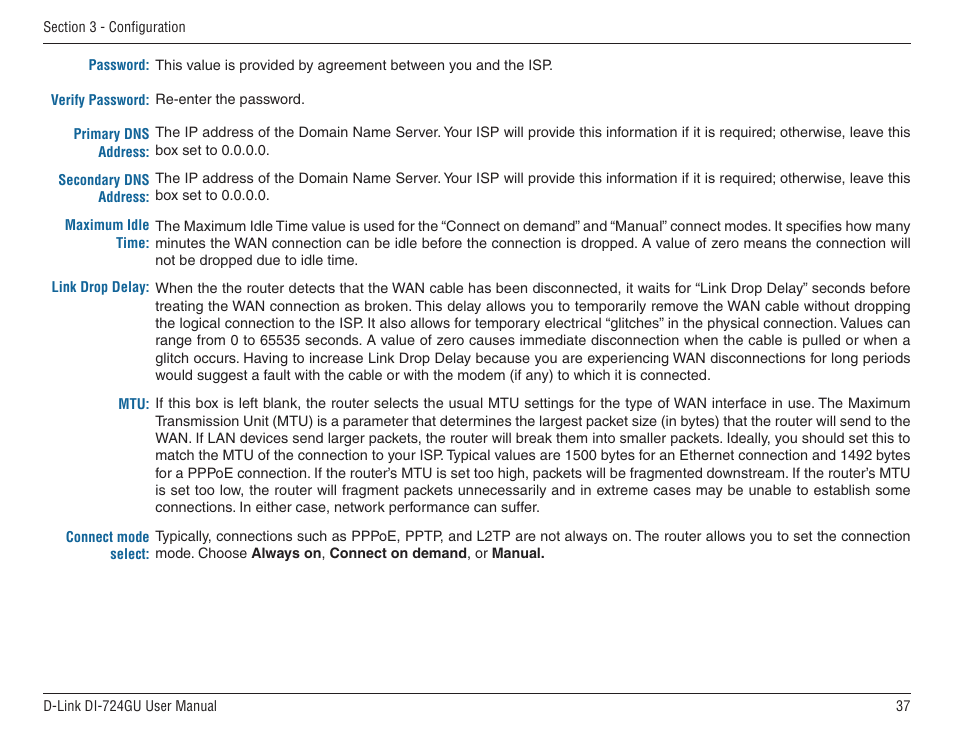 D-Link WIRELES 108 ROUTER DI-724GU User Manual | Page 37 / 89