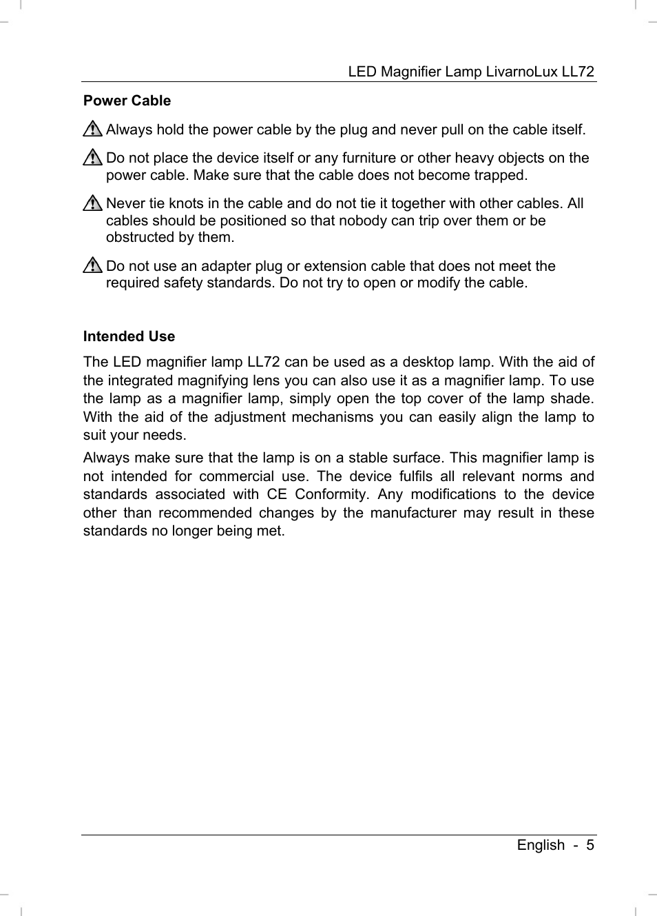 Livarno LL72 User Manual | Page 7 / 14