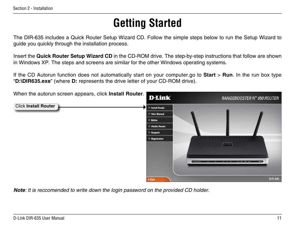 Getting started | D-Link DIR-635 User Manual | Page 11 / 86