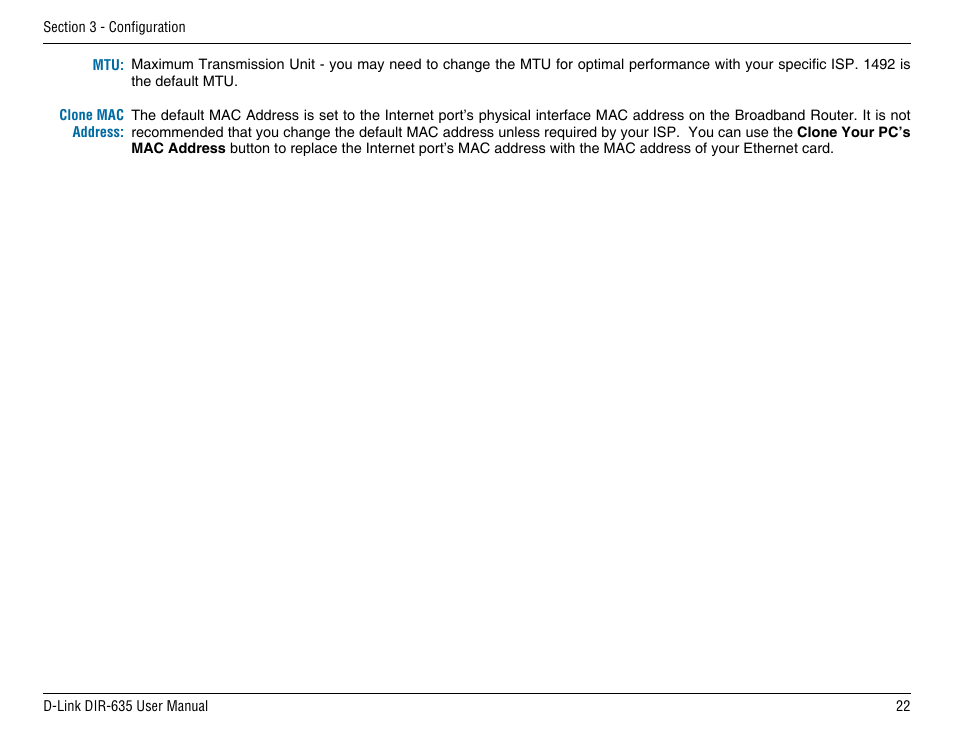 D-Link DIR-635 User Manual | Page 22 / 86