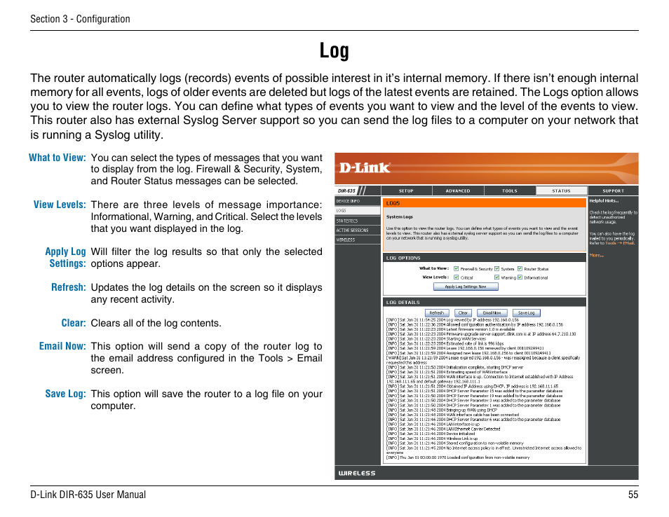 D-Link DIR-635 User Manual | Page 55 / 86