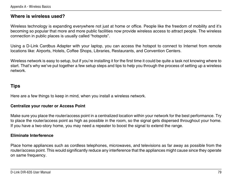 D-Link DIR-635 User Manual | Page 79 / 86