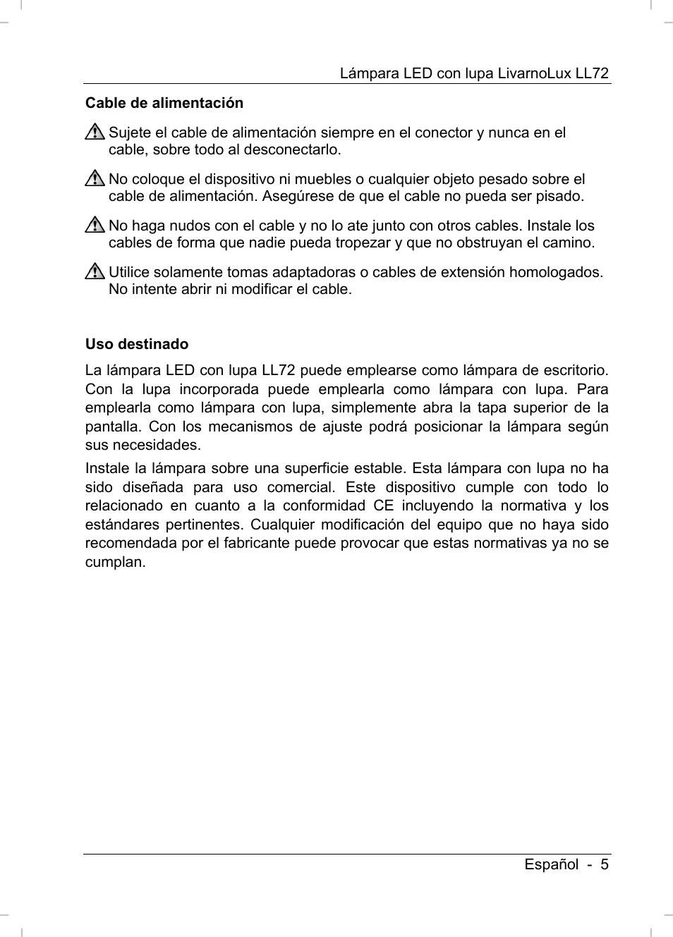 Livarno LL72 User Manual | Page 7 / 46