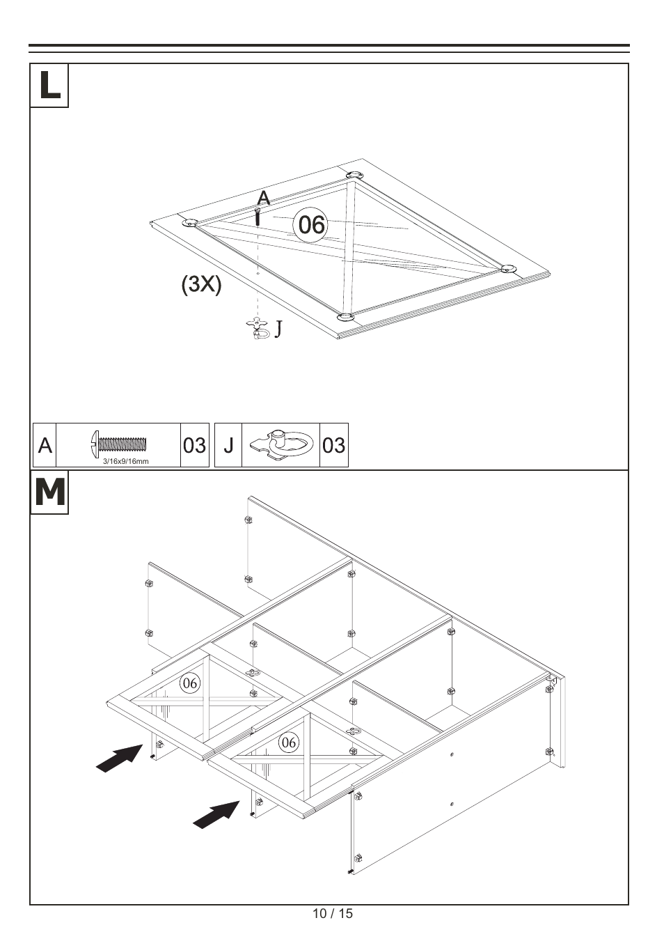 Livarno WOODEN DISPLAY CABINET User Manual | Page 10 / 15