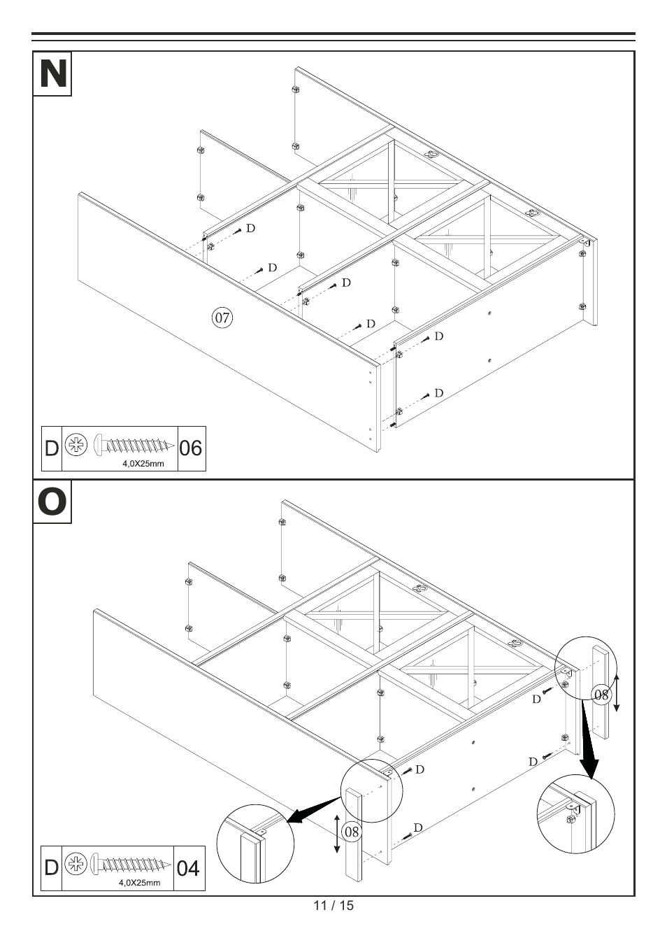 Livarno WOODEN DISPLAY CABINET User Manual | Page 11 / 15