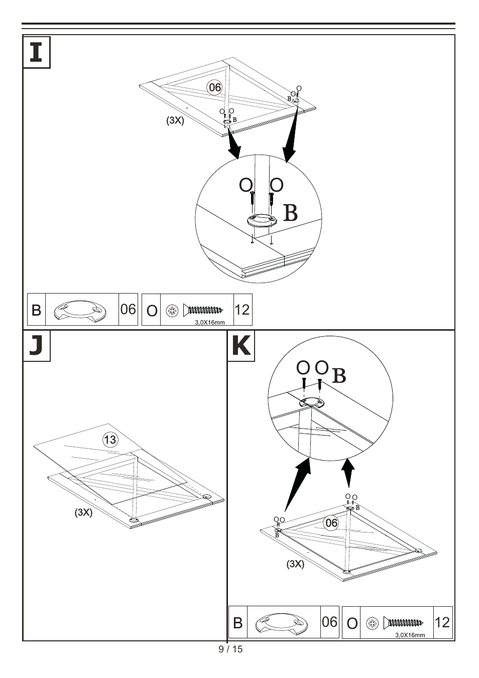 Livarno WOODEN DISPLAY CABINET User Manual | Page 9 / 15