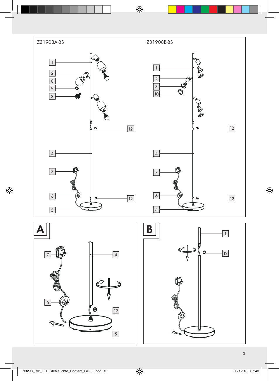 Livarno Z31908A-BS/Z31908B-BS User Manual | Page 3 / 8