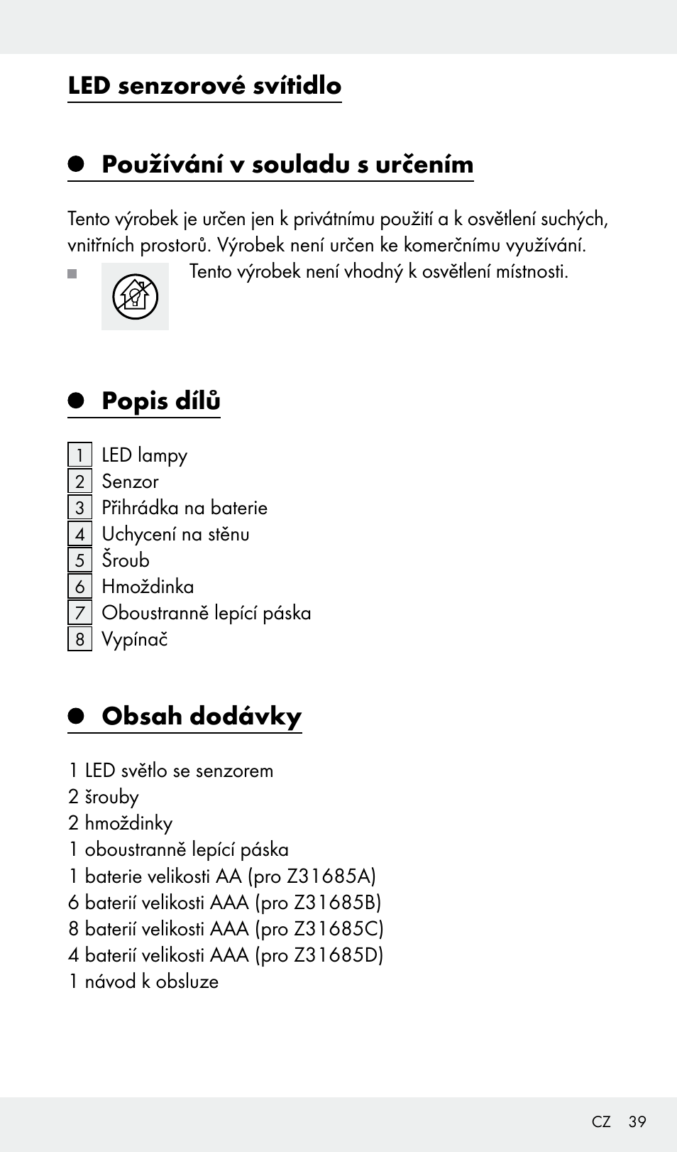 Livarno Z31685A, Z31685B, Z31685C, Z31685D User Manual | Page 39 / 54