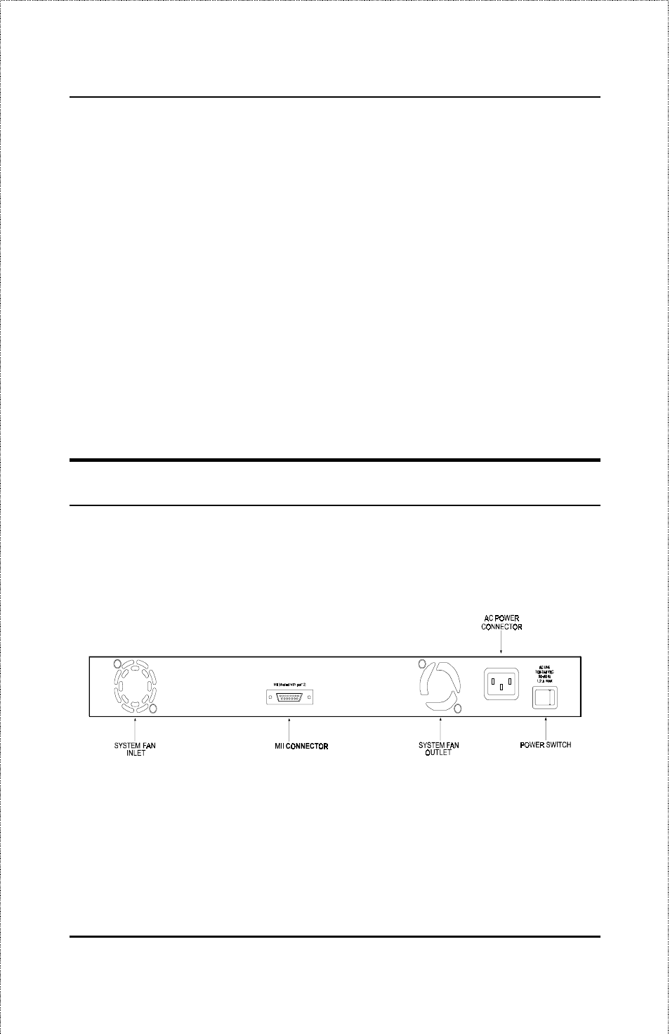 Rear panel | D-Link DES-3208 User Manual | Page 25 / 92