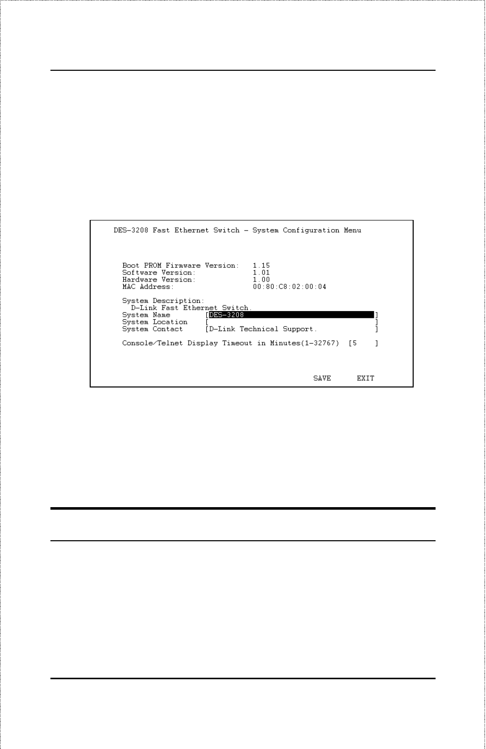 Snmp management settings, Snmp trap manager configuration | D-Link DES-3208 User Manual | Page 61 / 92