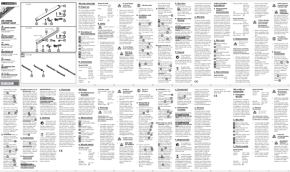 Livarno Z31858-BS/ Z31410B-BS User Manual | 2 pages