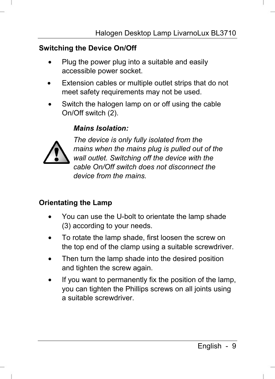 Livarno BL3710 User Manual | Page 11 / 16
