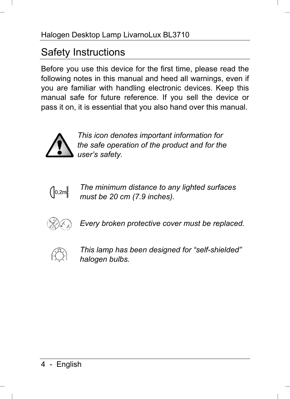 Safety instructions | Livarno BL3710 User Manual | Page 6 / 16
