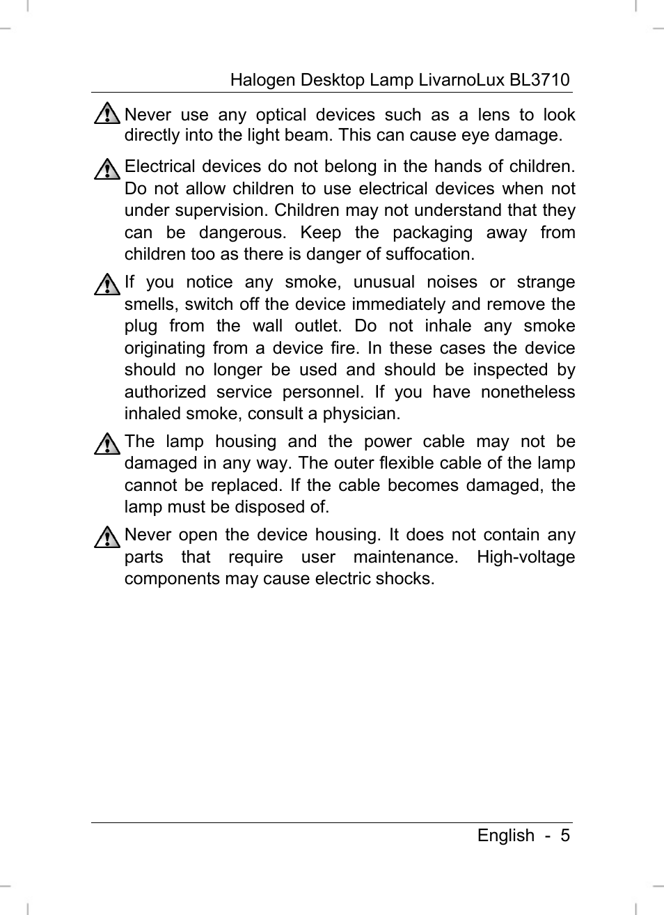 Livarno BL3710 User Manual | Page 7 / 16