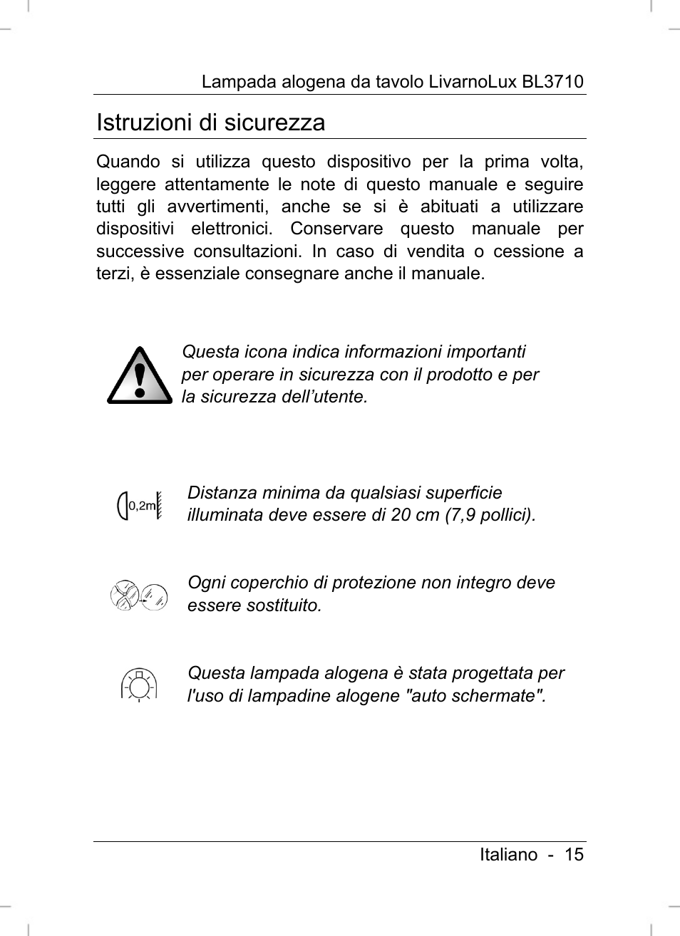 Istruzioni di sicurezza | Livarno BL3710 User Manual | Page 17 / 62