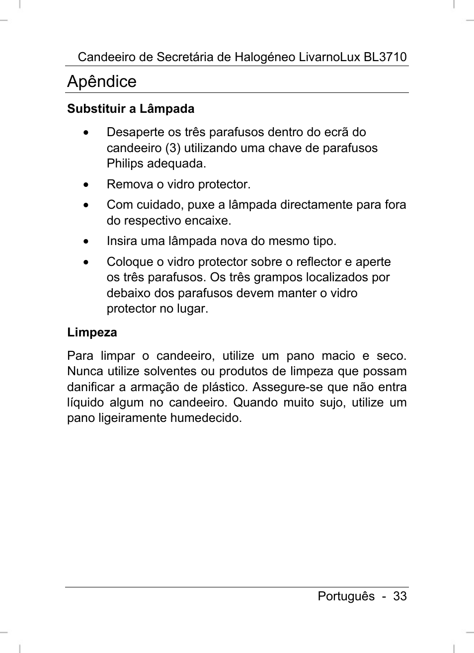 Apêndice | Livarno BL3710 User Manual | Page 35 / 62