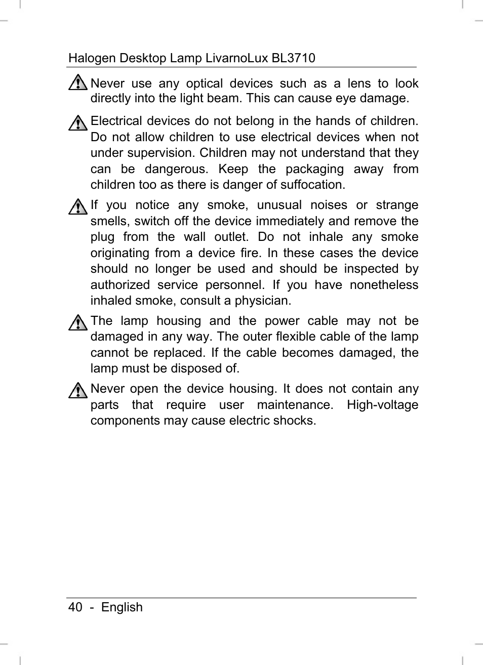 Livarno BL3710 User Manual | Page 42 / 62