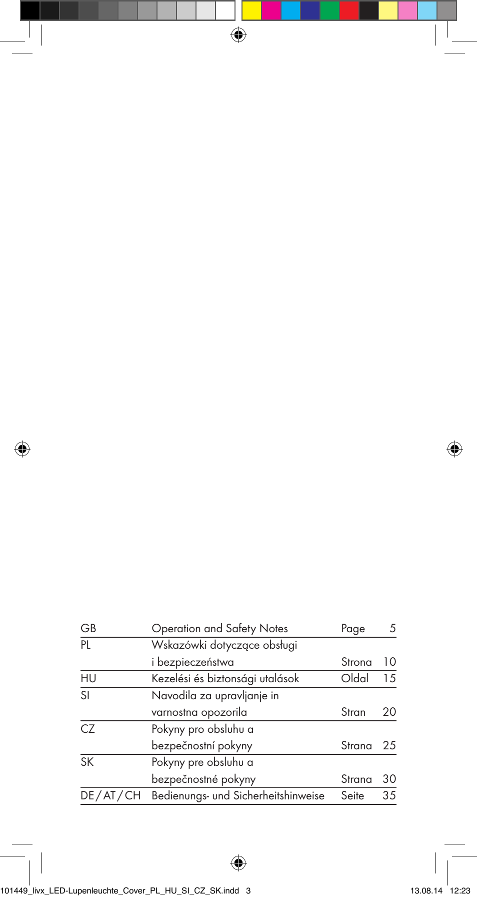Livarno 101449-14-01-BS User Manual | Page 2 / 40