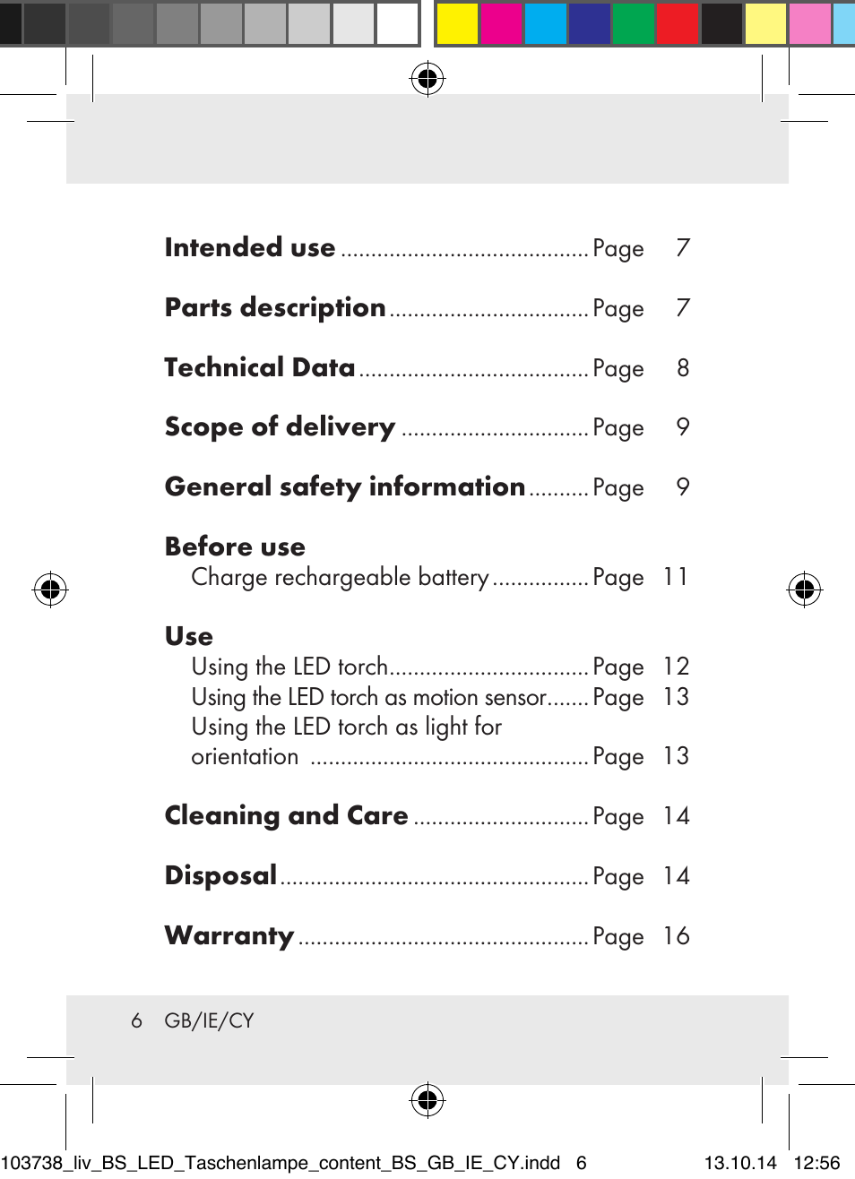 Livarno 103738-14-01-BS User Manual | Page 6 / 32