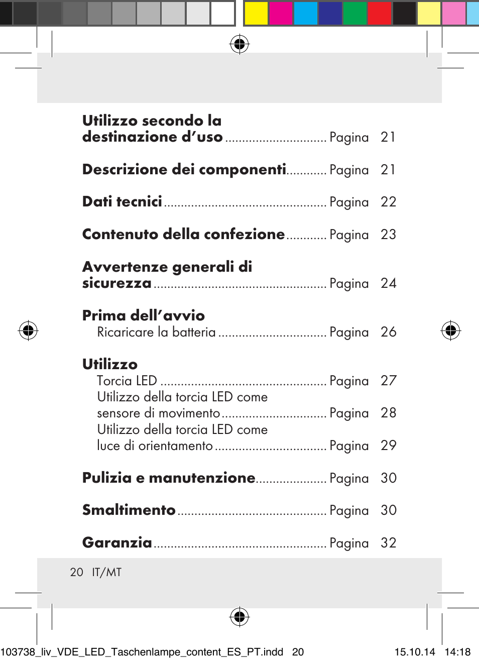 Livarno 103738-14-01-BS User Manual | Page 20 / 74