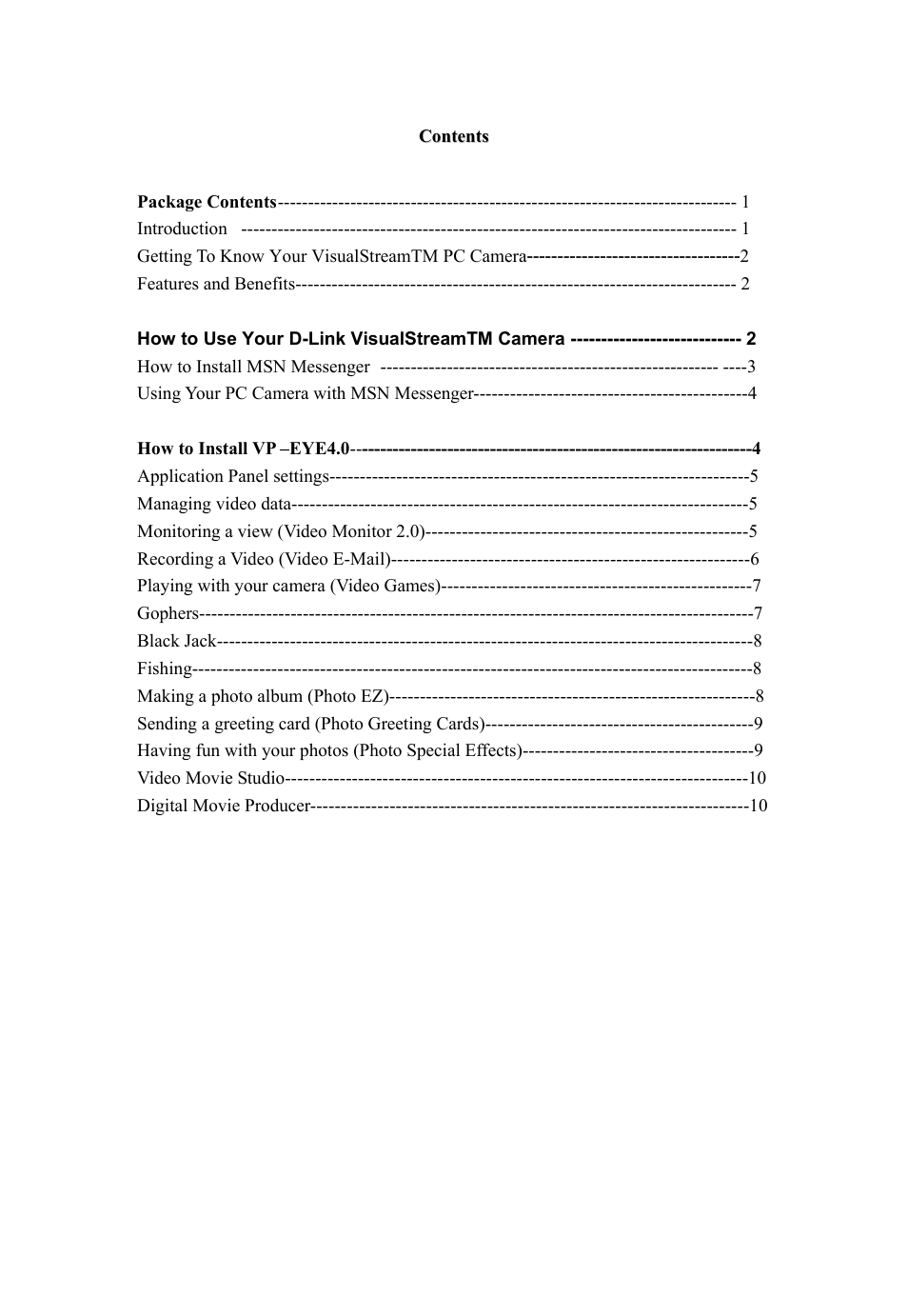 D-Link 330K Pixel User Manual | Page 2 / 13