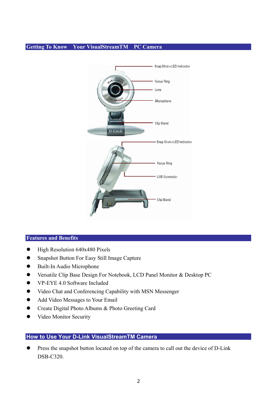 D-Link 330K Pixel User Manual | Page 4 / 13