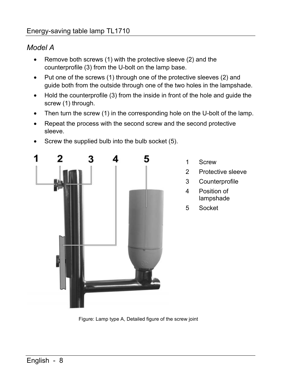 Model a | Livarno TL1710 User Manual | Page 10 / 17