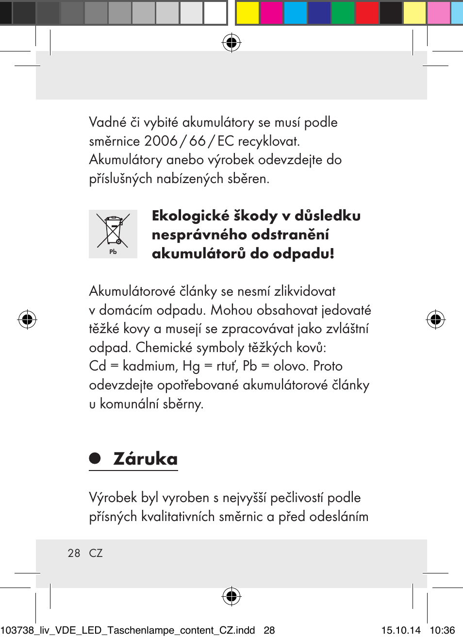 Záruka | Livarno 103738-14-01-BS User Manual | Page 28 / 45