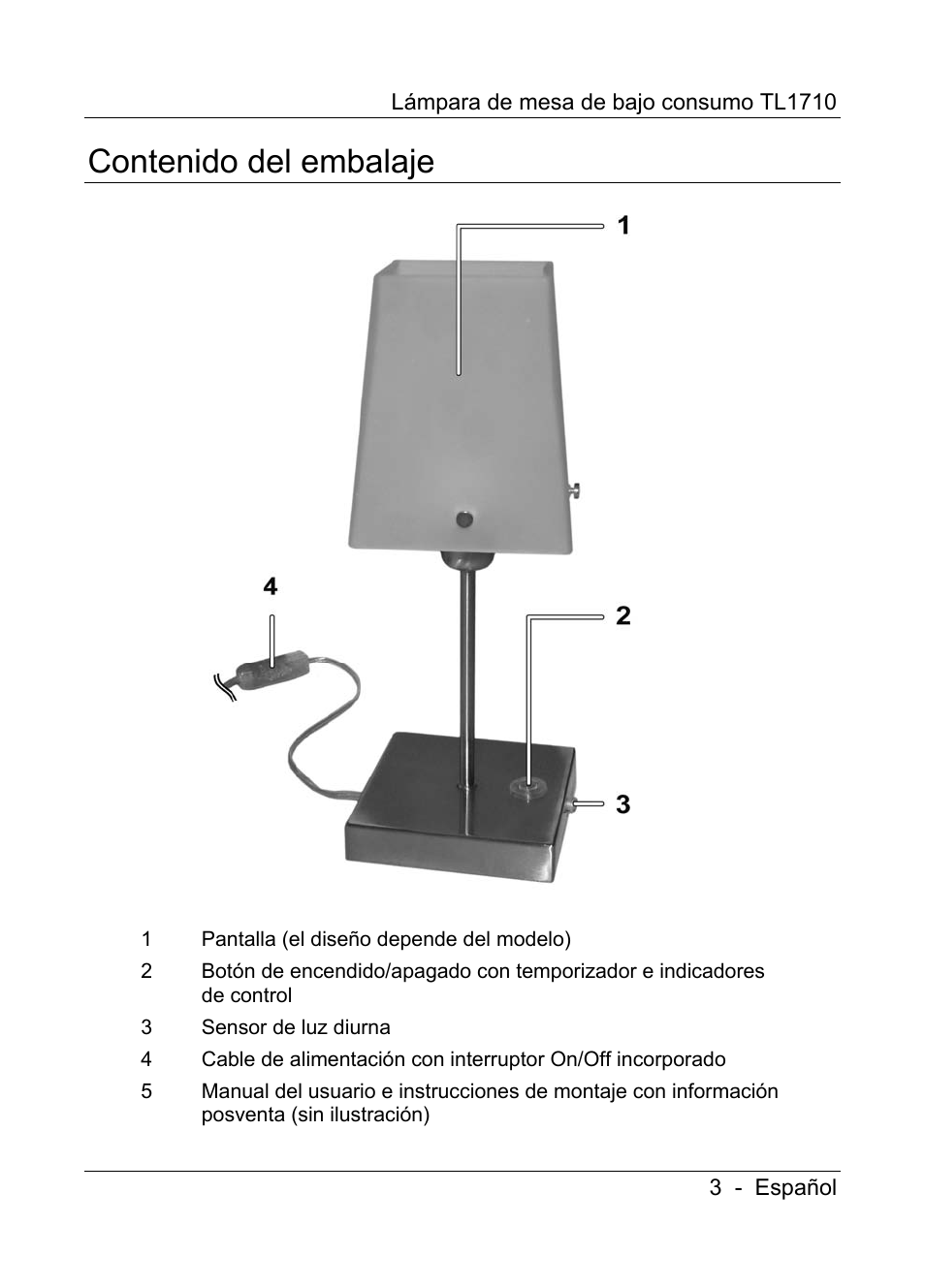 Livarno TL1710 User Manual | Page 5 / 65