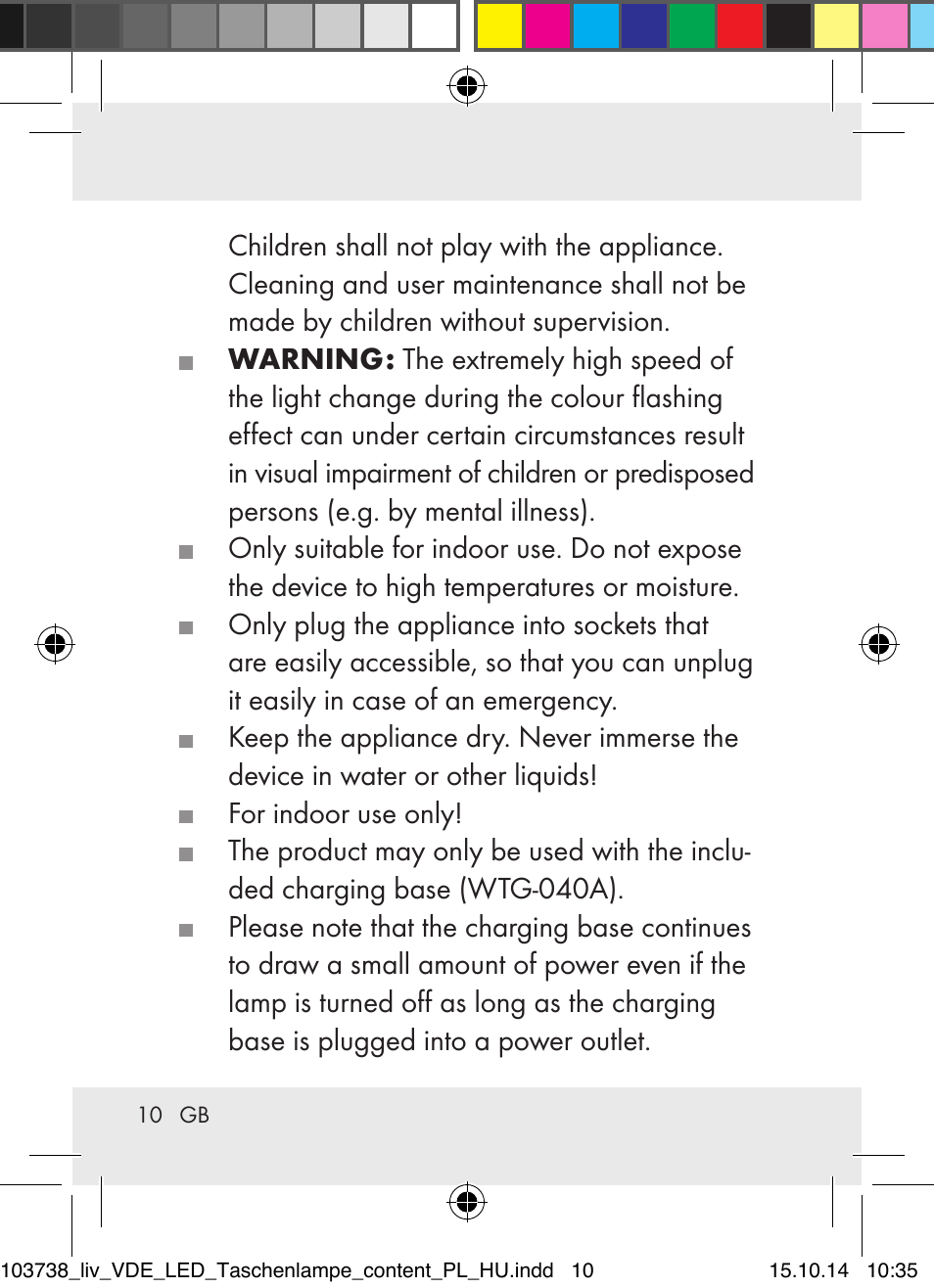 Livarno 103738-14-01-BS User Manual | Page 10 / 59