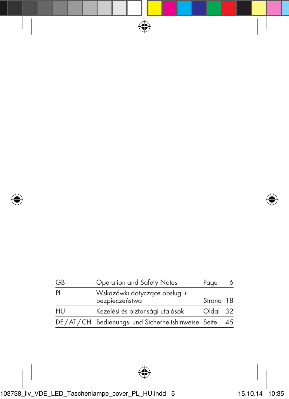 Livarno 103738-14-01-BS User Manual | Page 2 / 59