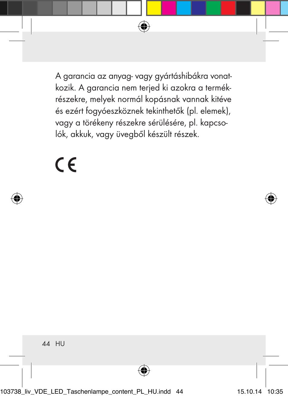 Livarno 103738-14-01-BS User Manual | Page 44 / 59