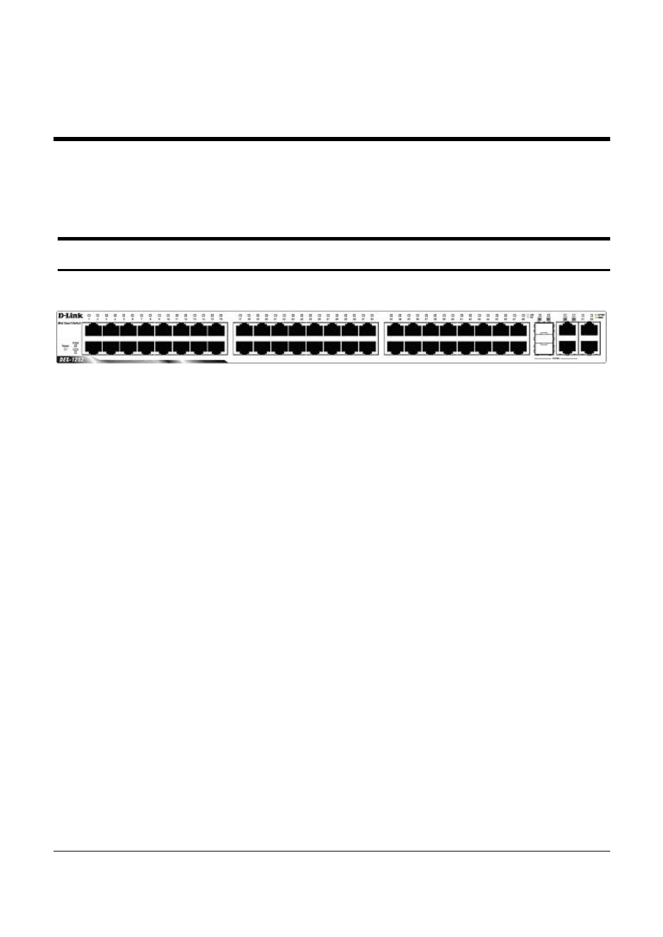 Front panel | D-Link DES-1252 User Manual | Page 18 / 60