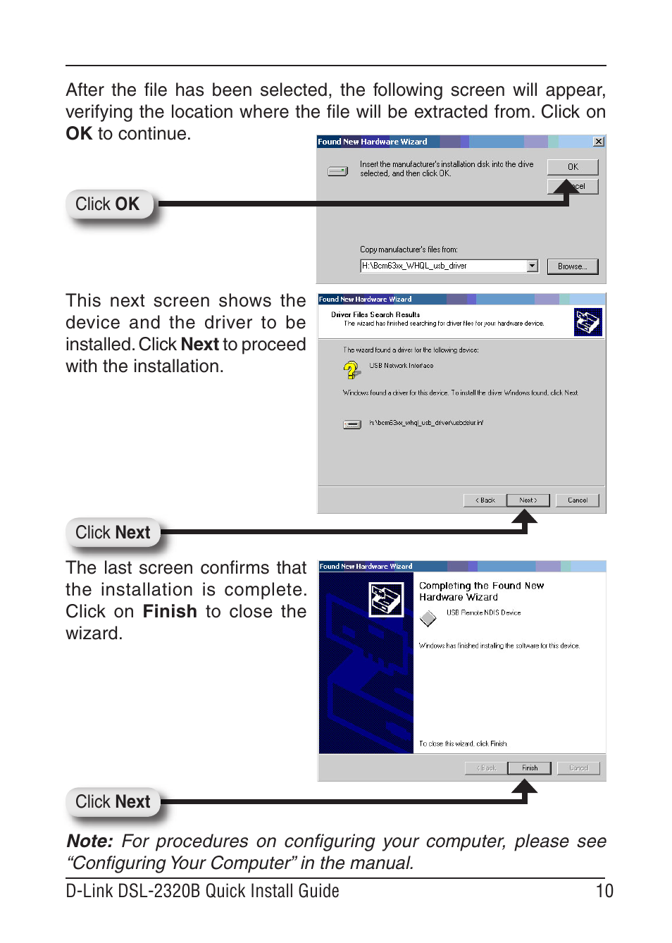 D-Link BROADBAND DSL-30B User Manual | Page 10 / 12