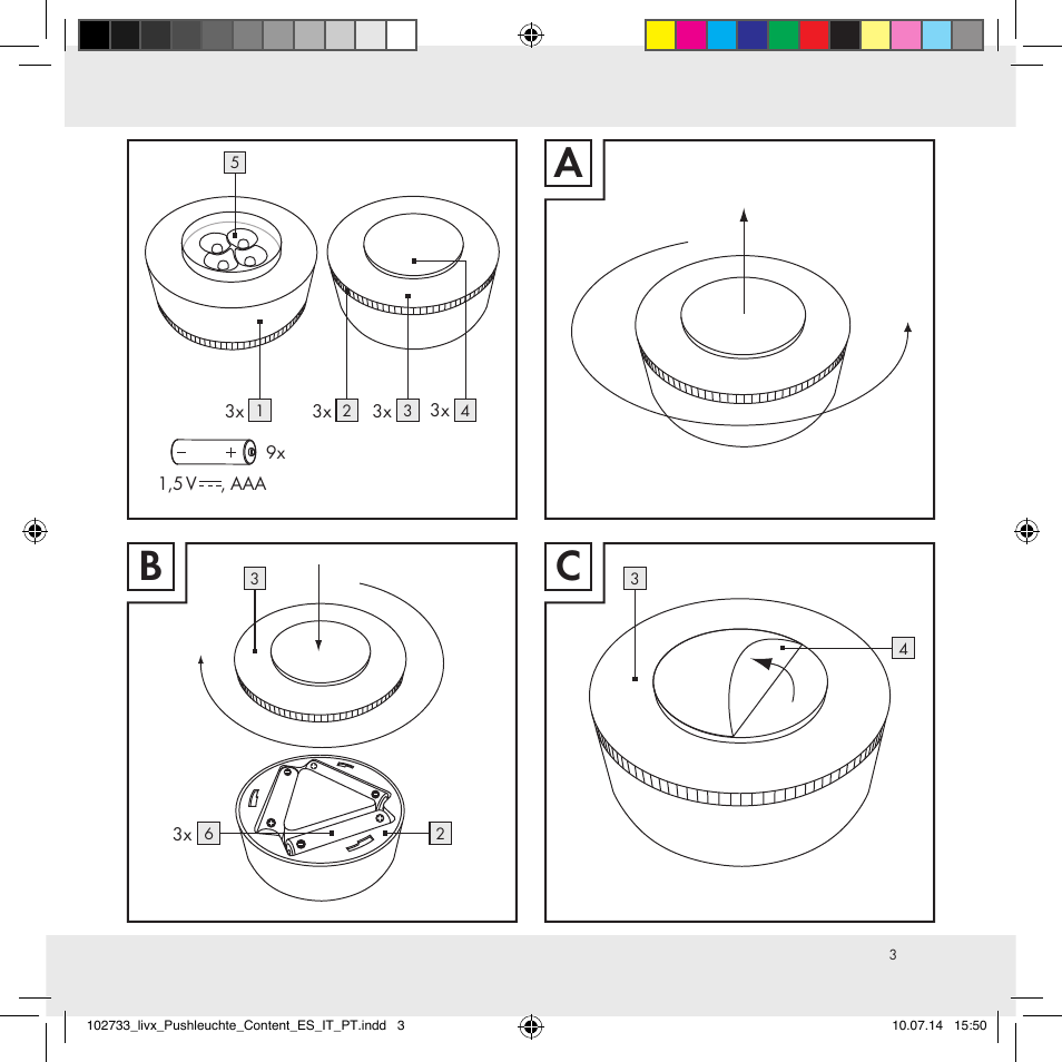 Ba c | Livarno 102733-14-01/102733-14-02 User Manual | Page 3 / 24