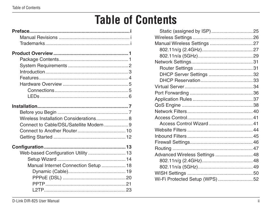 D-Link DIR-825 User Manual | Page 3 / 108