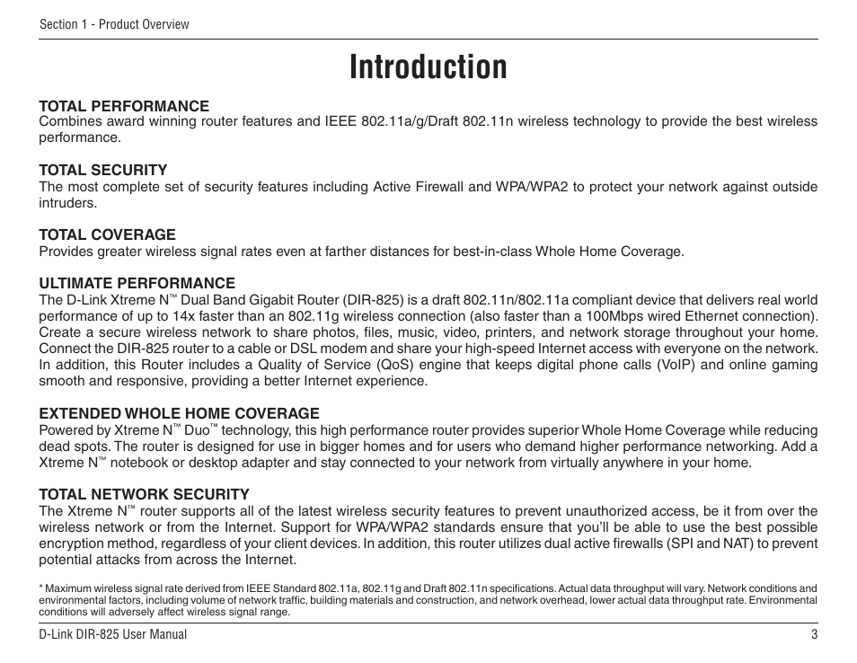 Introduction | D-Link DIR-825 User Manual | Page 7 / 108