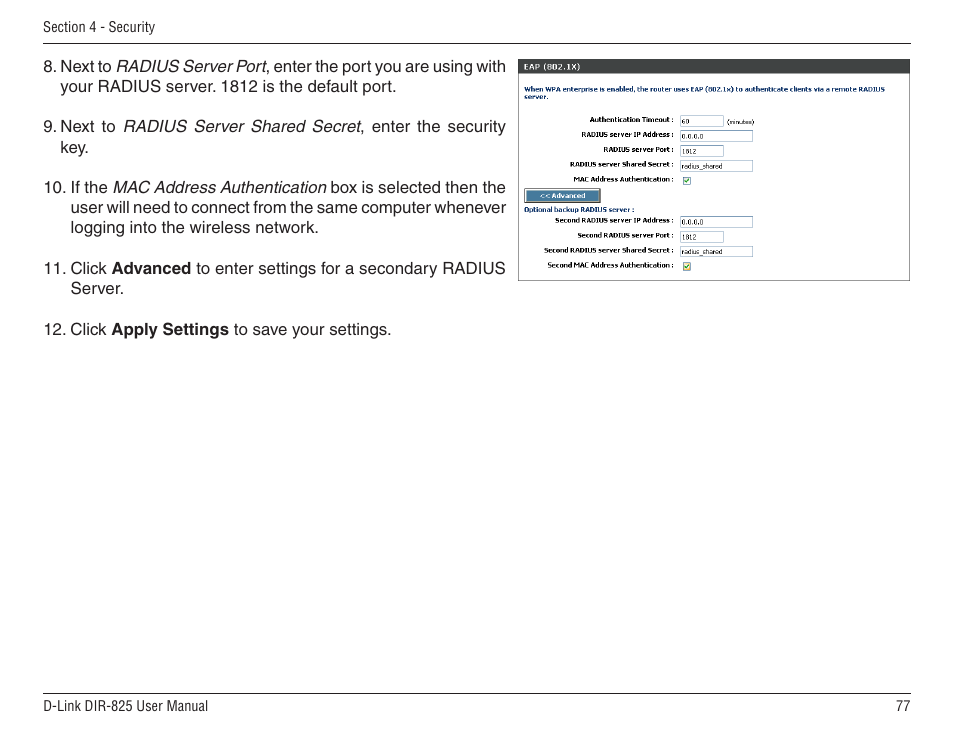 D-Link DIR-825 User Manual | Page 81 / 108