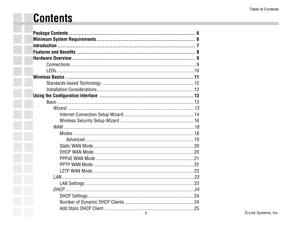 D-Link DGL-4300 User Manual | Page 2 / 74