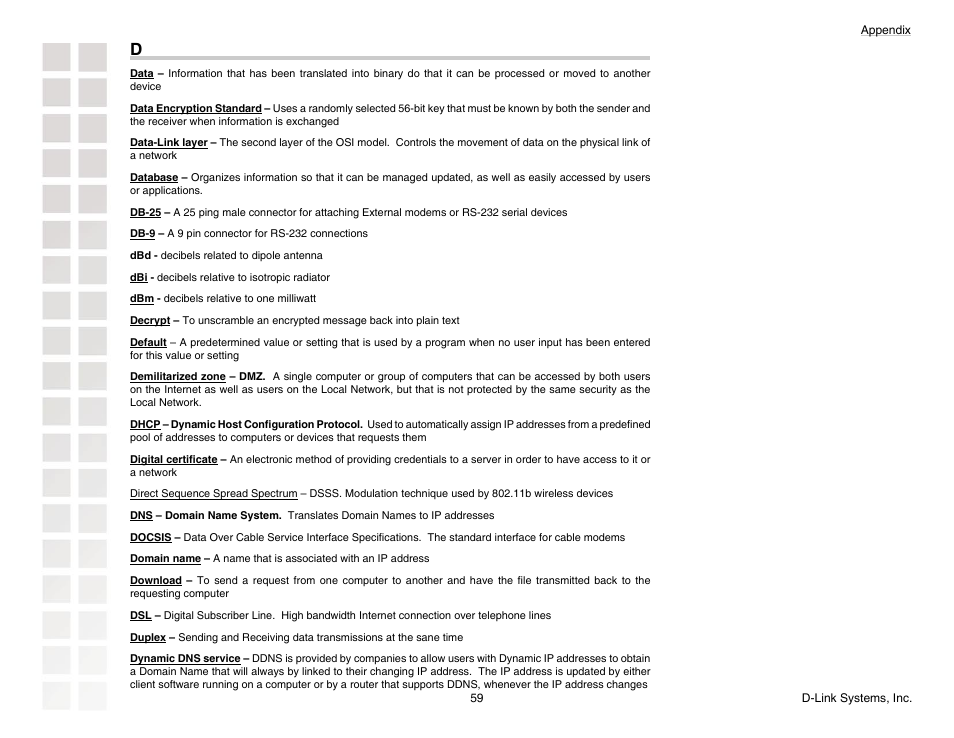 D-Link DGL-4300 User Manual | Page 59 / 74