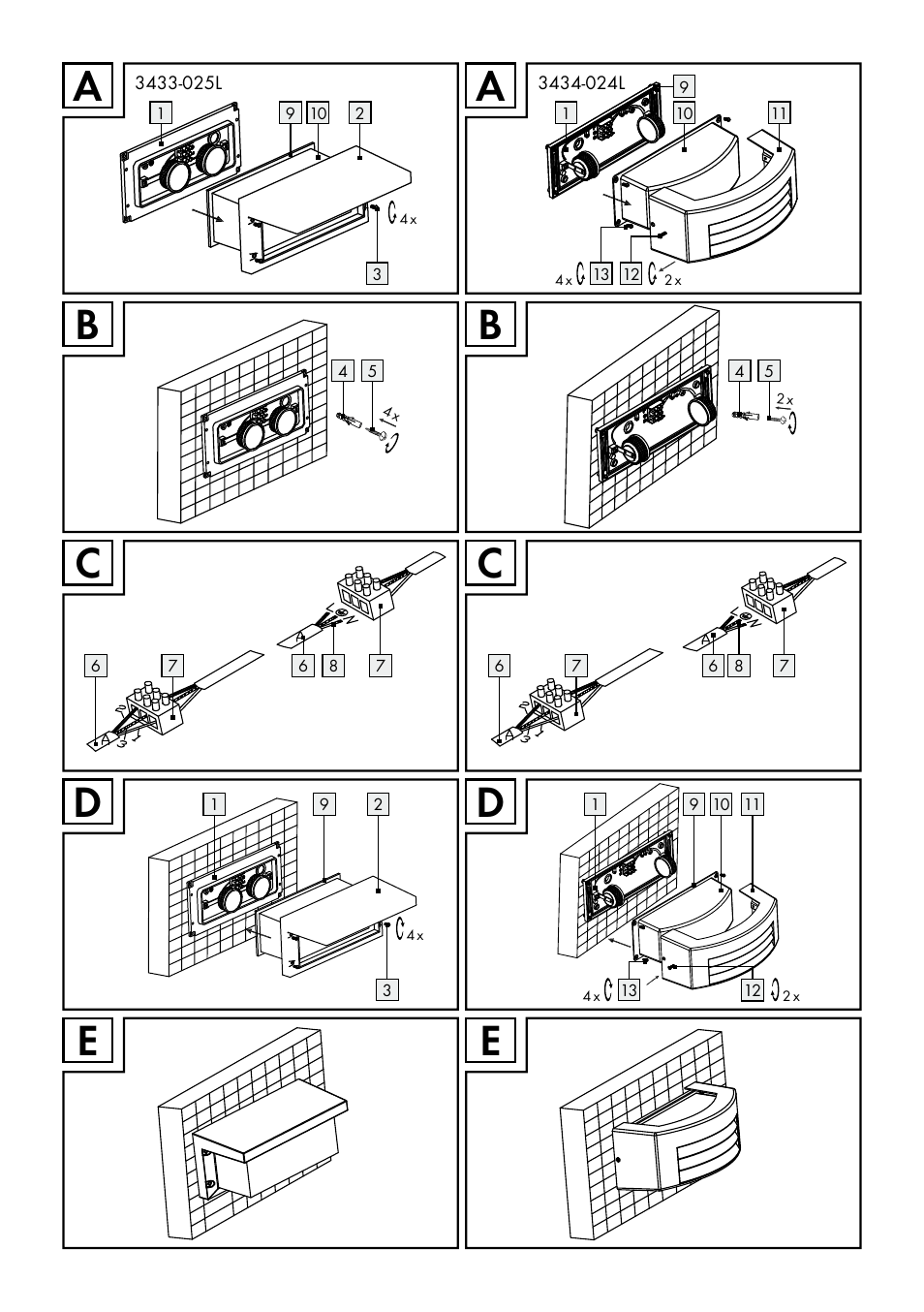 Livarno 3433-025L, 3434-024L, 3435-024L or 3436-025L User Manual | Page 3 / 23